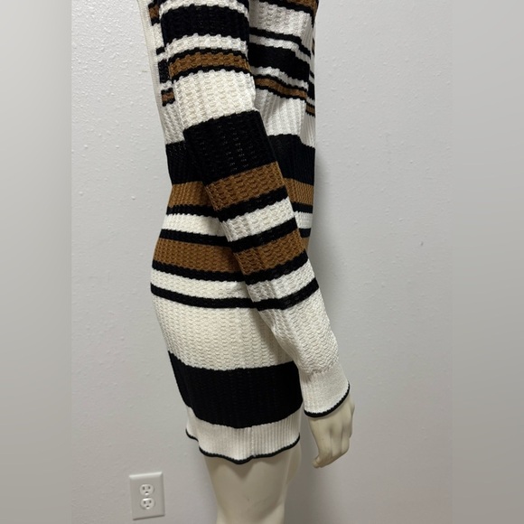 NWT Amiri Backless Multi-Stripe Sweater Dress in Brown/Black - Picture 6 of 16